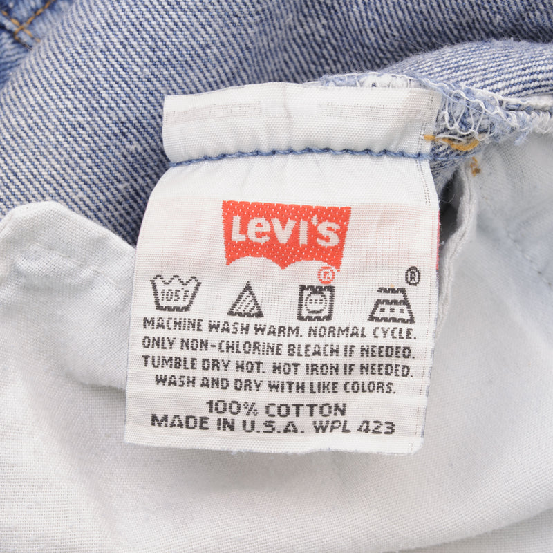 VINTAGE LEVIS 501 JEANS INDIGO 1990S SIZE W35 L32 MADE IN USA