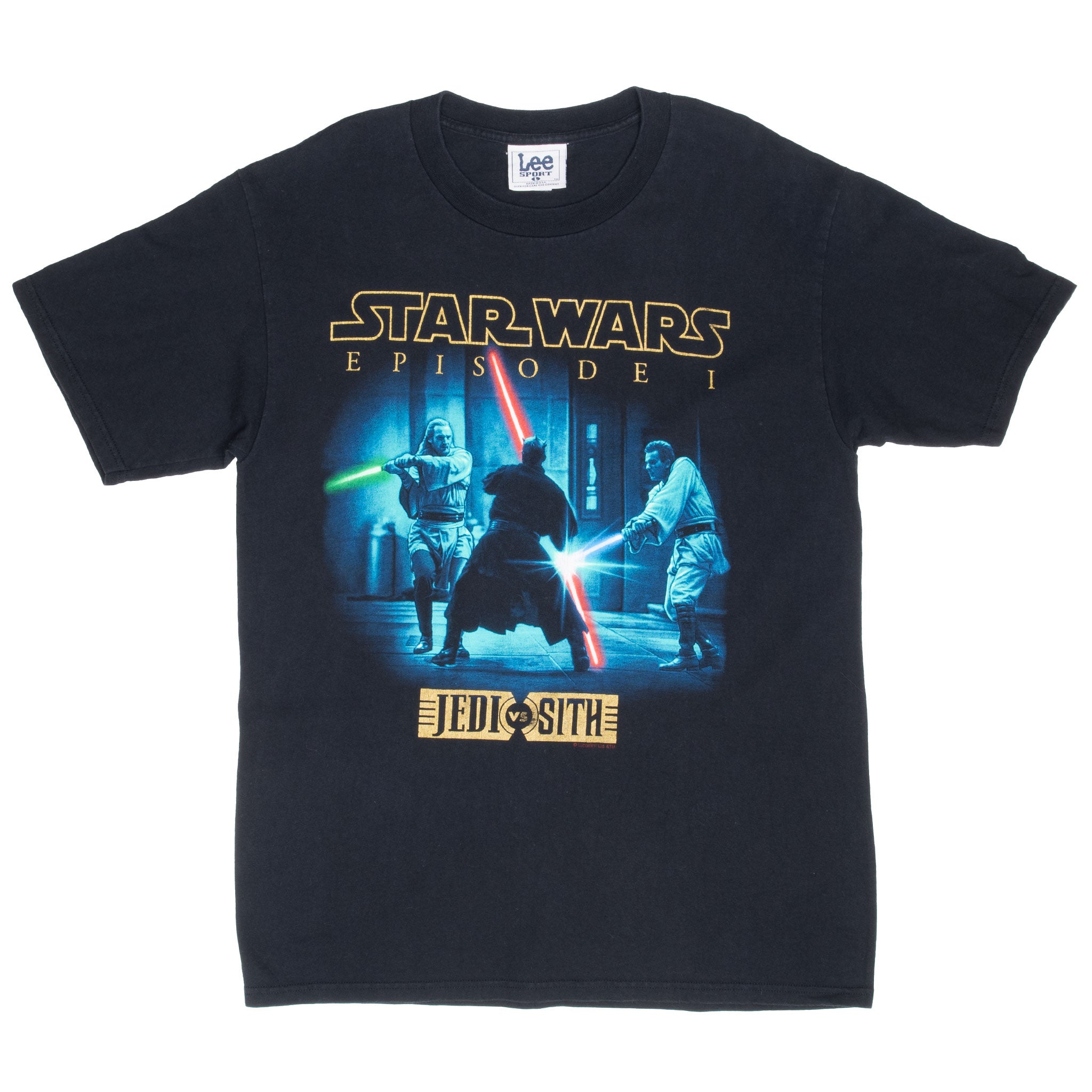 Vintage Star Wars Episode 1 Jedi Vs Sith Darth Maul, Qui Gon Jinn, Obi-wan Kenobi Tee Shirt Large Made In Usa