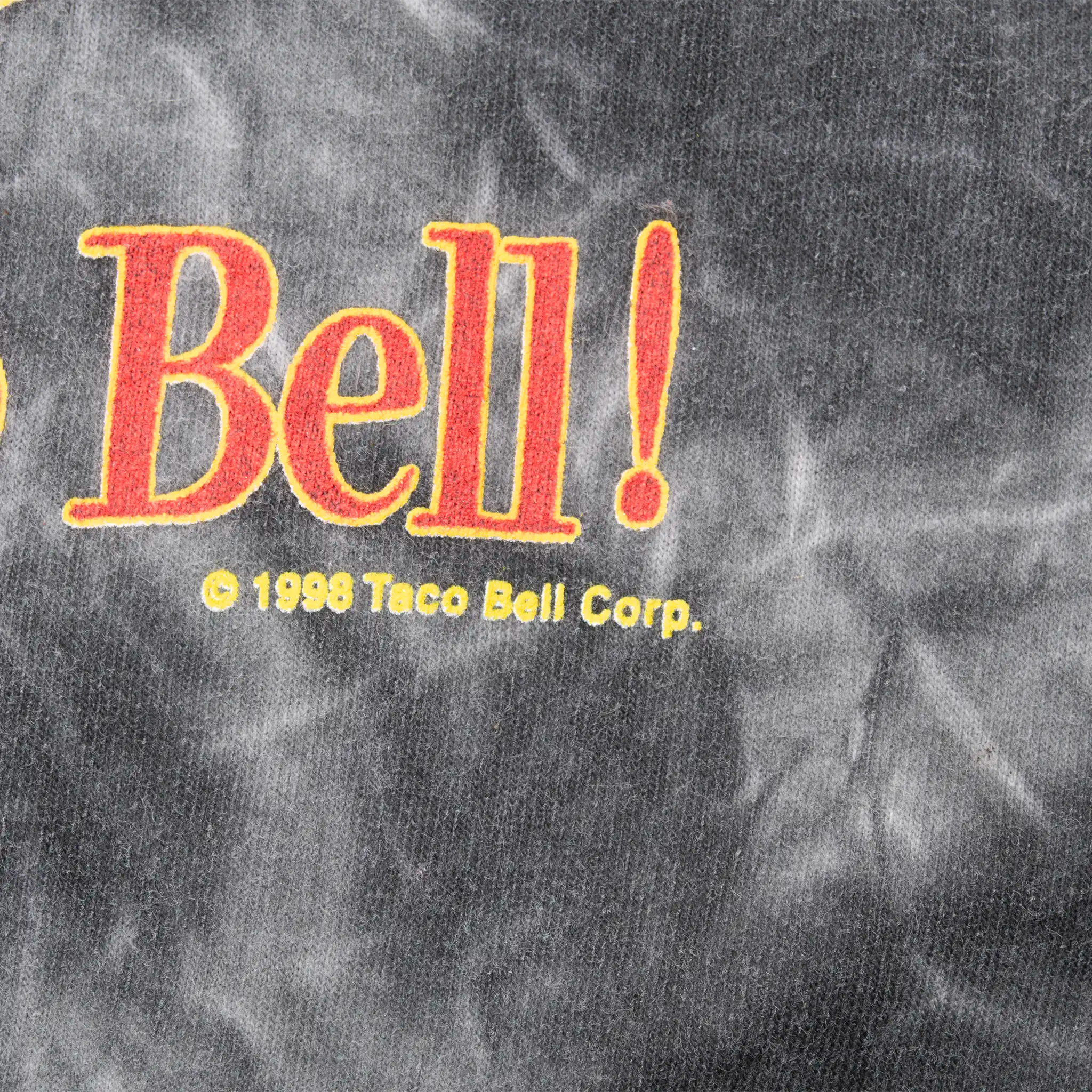 Vintage Tie Dye Taco Bell Chihuahua Long Sleeve Tee Shirt 1998 Size Medium Made In usa