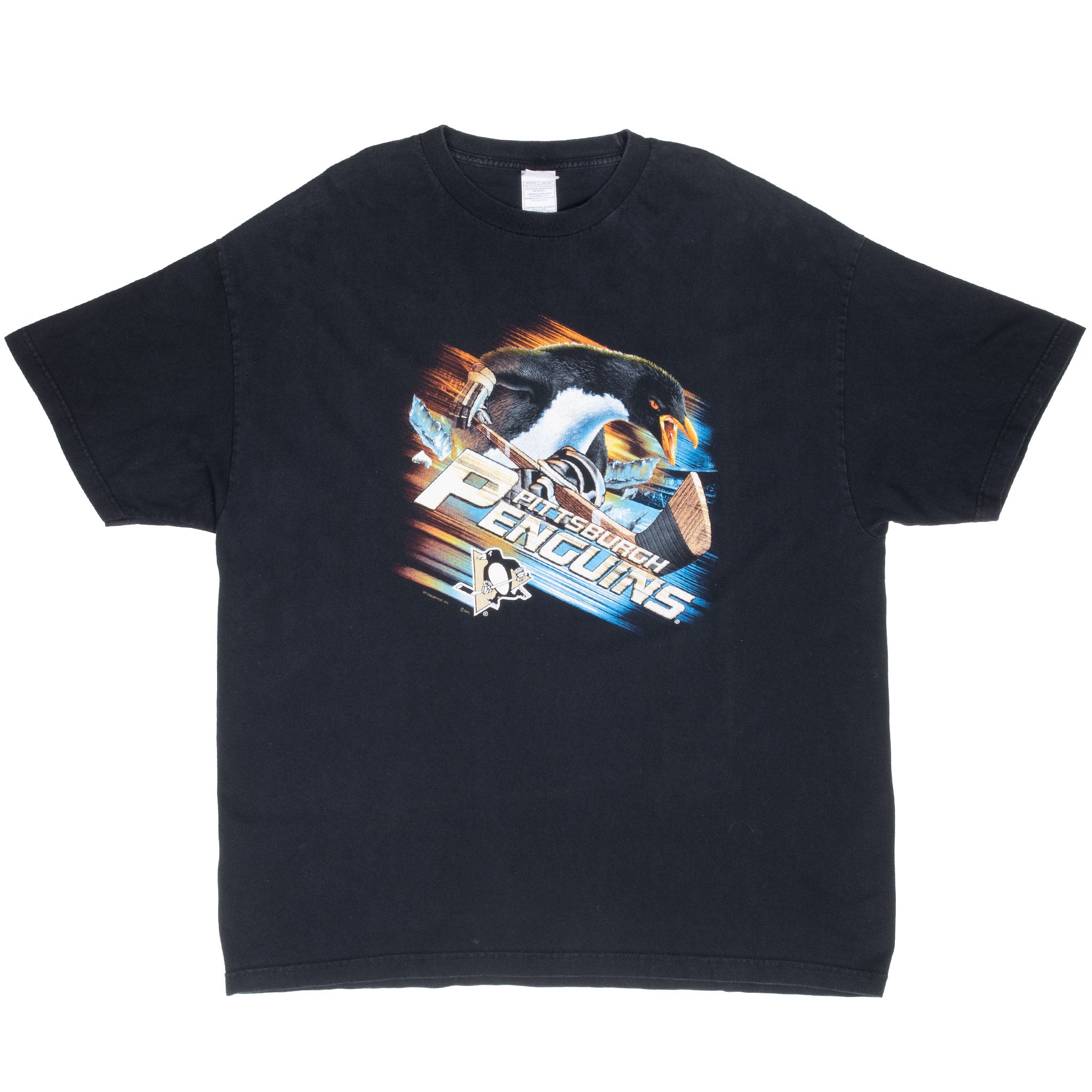 Vintage Nhl Pittsburgh Penguins Tee Shirt 1990S Size 2XL