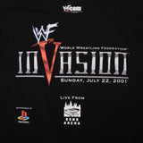 Vintage World Wrestling Federation WCW ECW July 22 2001 Shane and Vince Mcmahon Tee Shirt 2001 Size XL
