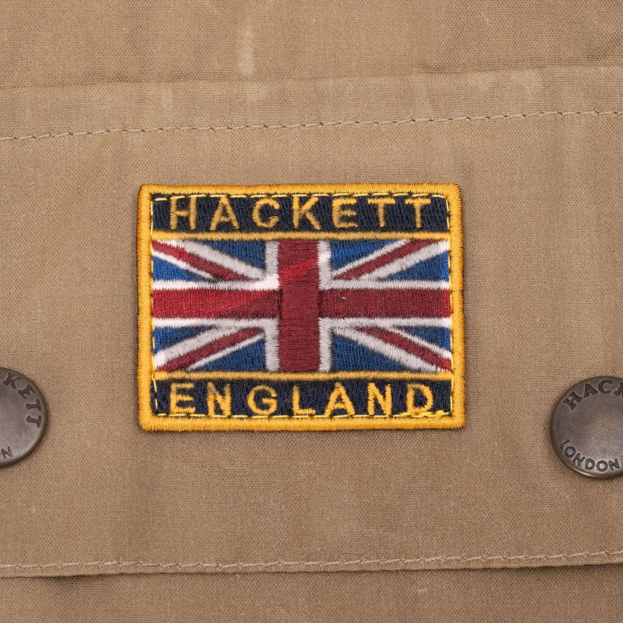 Vintage Hackett Beige Wax Jacket Size XL 1990S Made In England