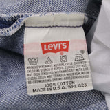 Beautiful Indigo Levis 501 Jeans 1990s Made in USA with Medium Dark Wash  Size on tag 35X32 Actual Size 34X29 Back Button #552