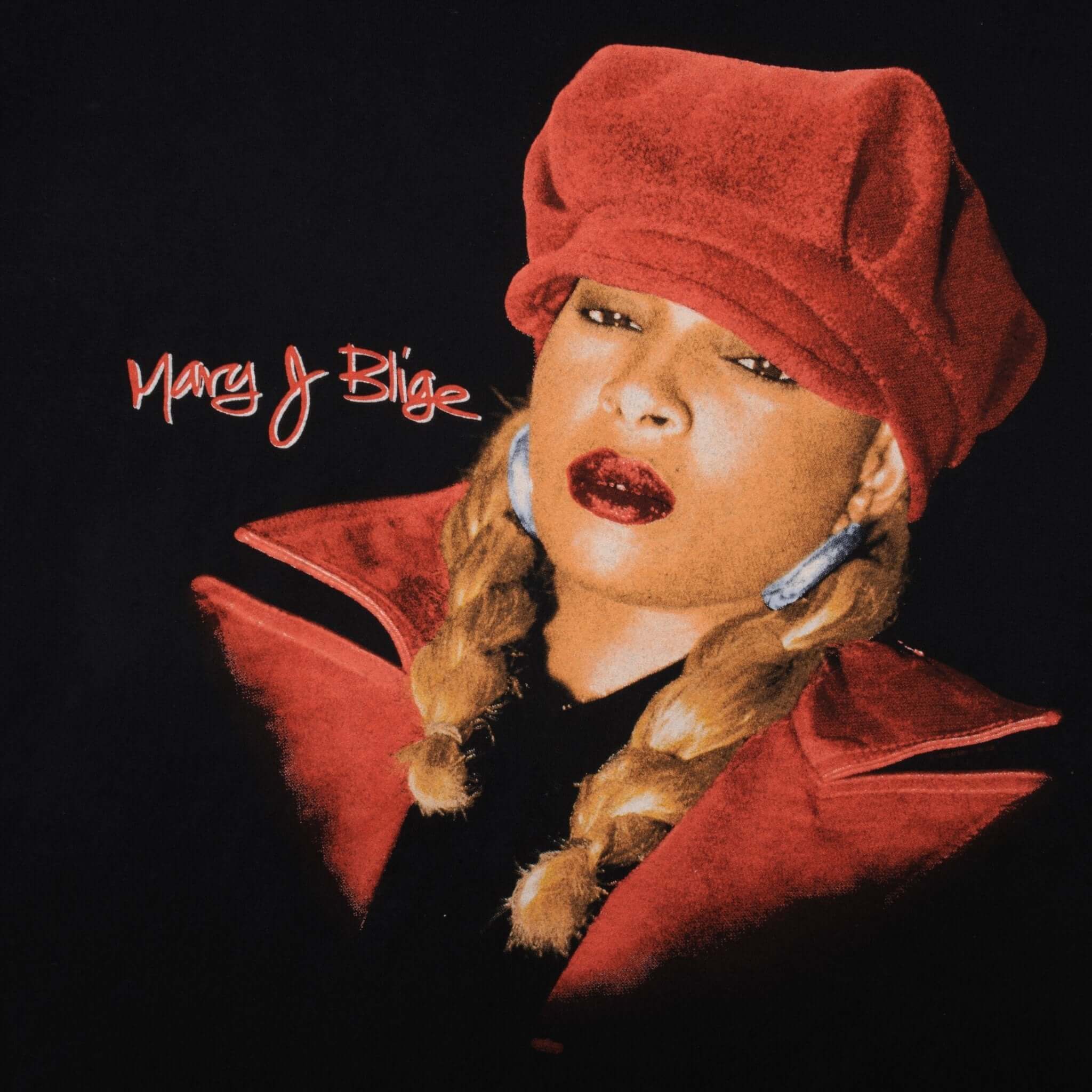 Vintage Mary J Blige My Life Tour 1995 Rap Tultex Tee Shirt Size Large