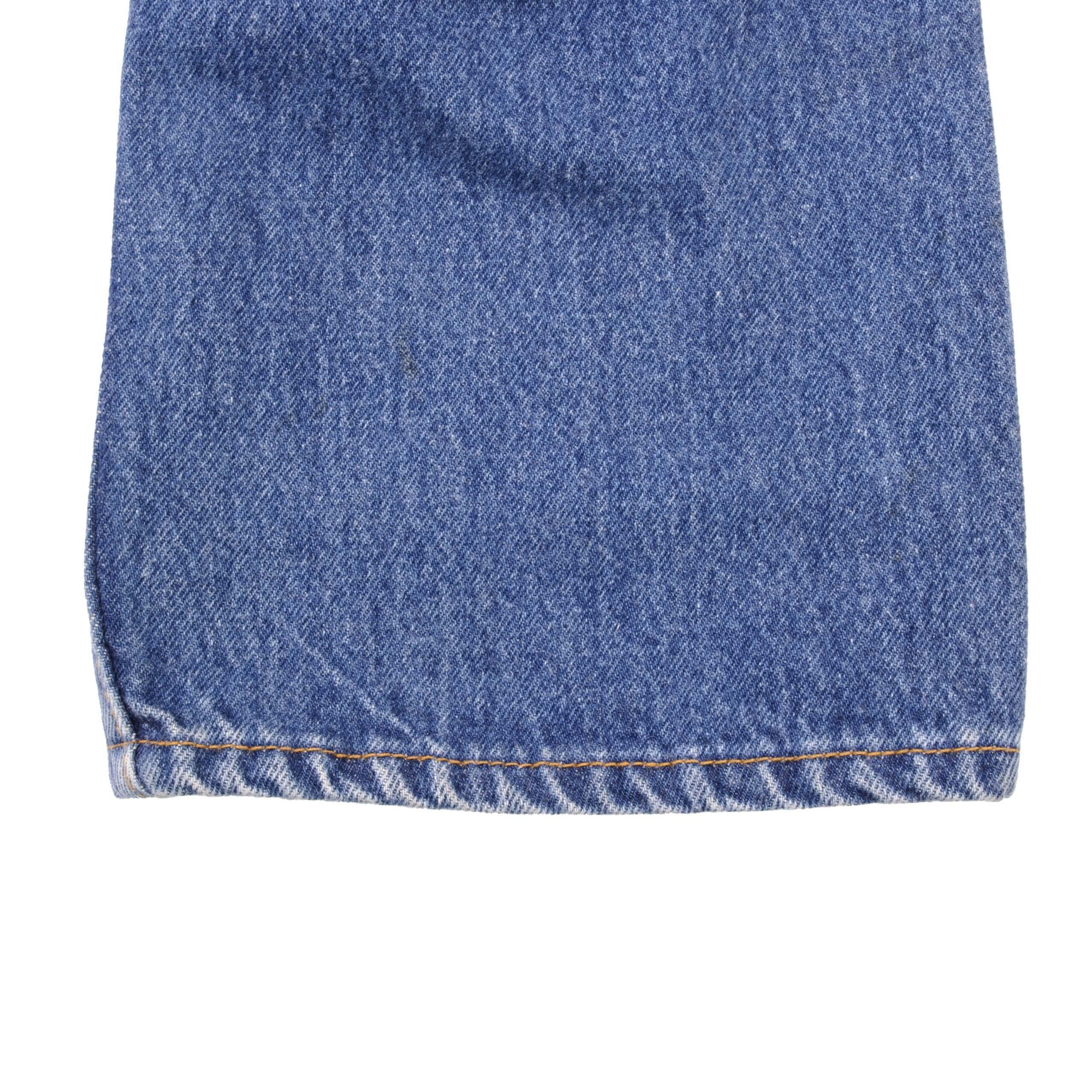 Beautiful Indigo Levis 501 Jeans 1990s Made in USA with Medium Dark Wash  Size on tag 35X32 Actual Size 34X29 Back Button #552