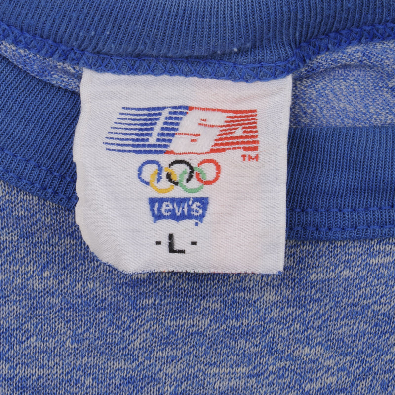 Vintage Levis 1980s Olympics Tee Shirt Size Medium Made In USA With Single Stitch 