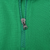 Close-up of metal quarter-zip closure on green Polo Ralph Lauren sweater
