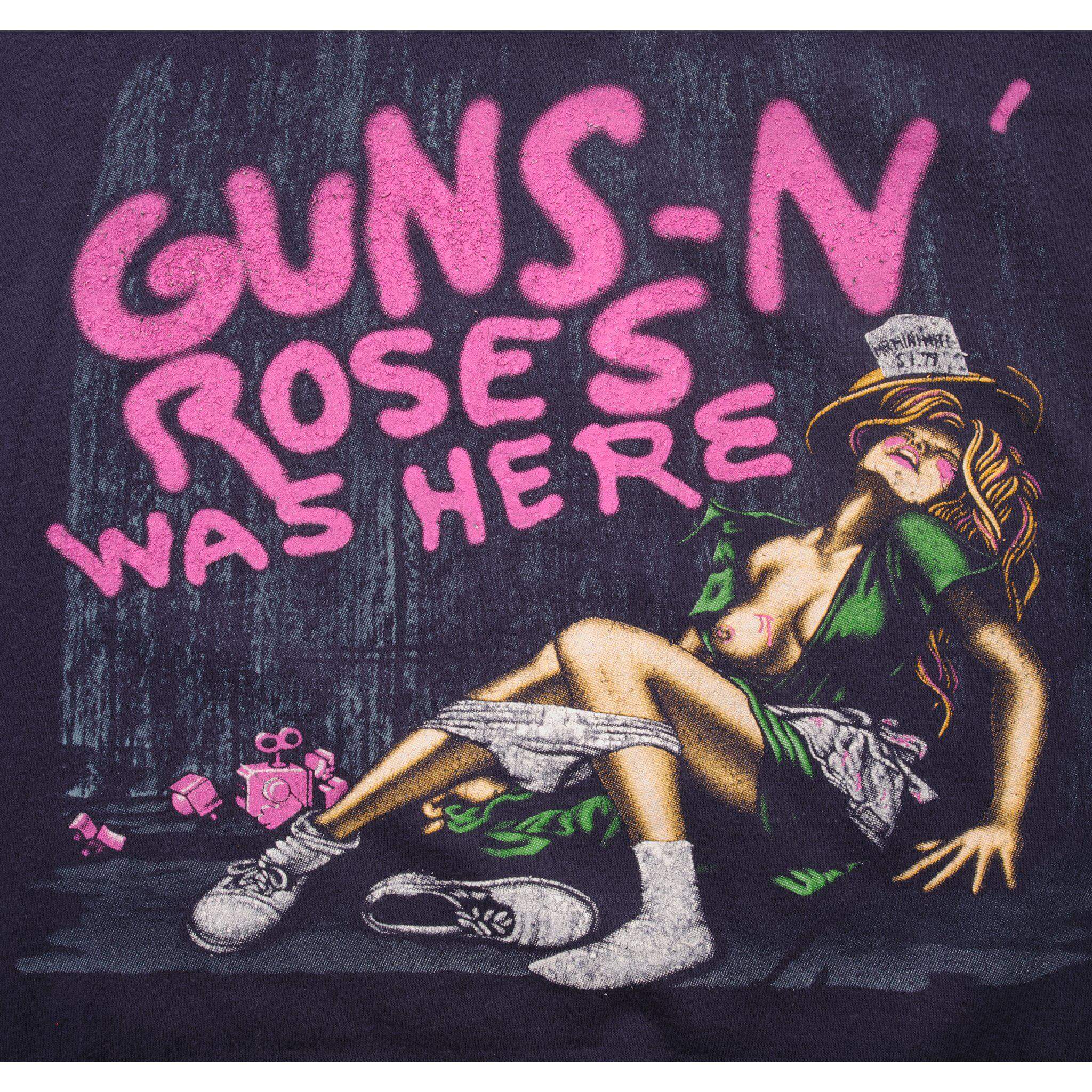 VINTAGE GUNS N ROSES TEE SHIRT 1987 SIZE XL