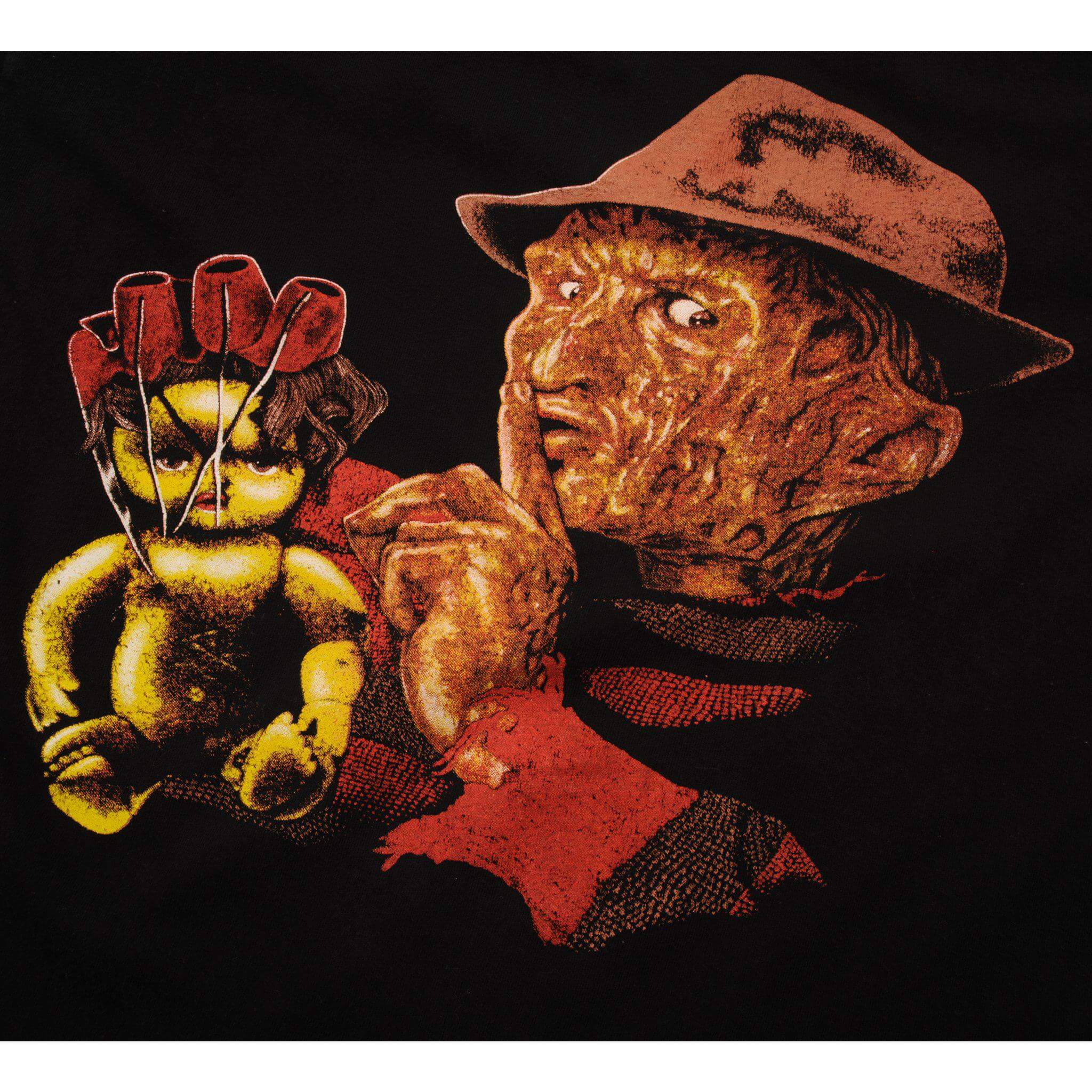 VINTAGE HORROR FREDDY KRUEGER TEE SHIRT ITS A BOY SIZE MEDIUM MADE IN USA 1990s