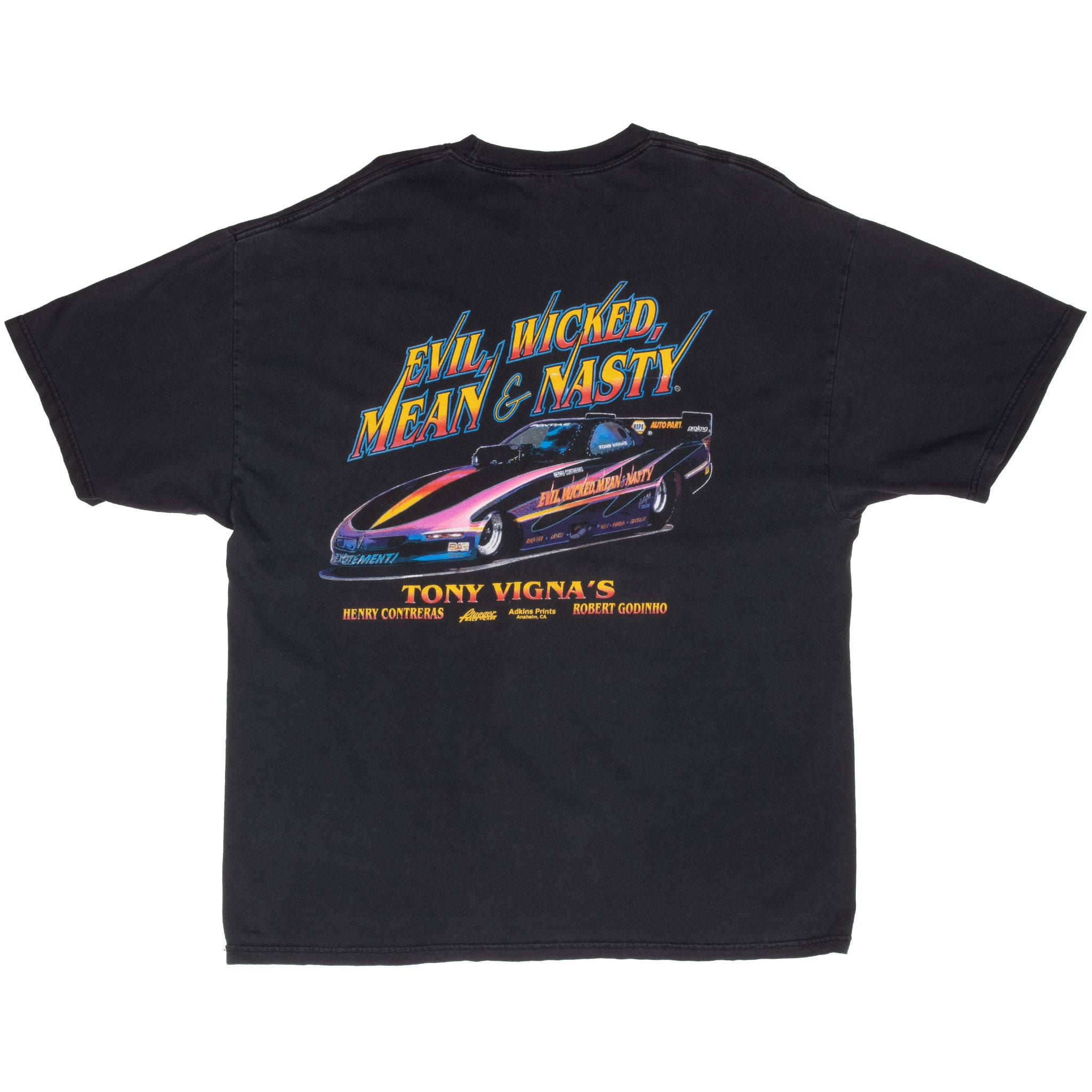 Vintage Tony Vigna's Racing 1990S Tee Shirt Size XL