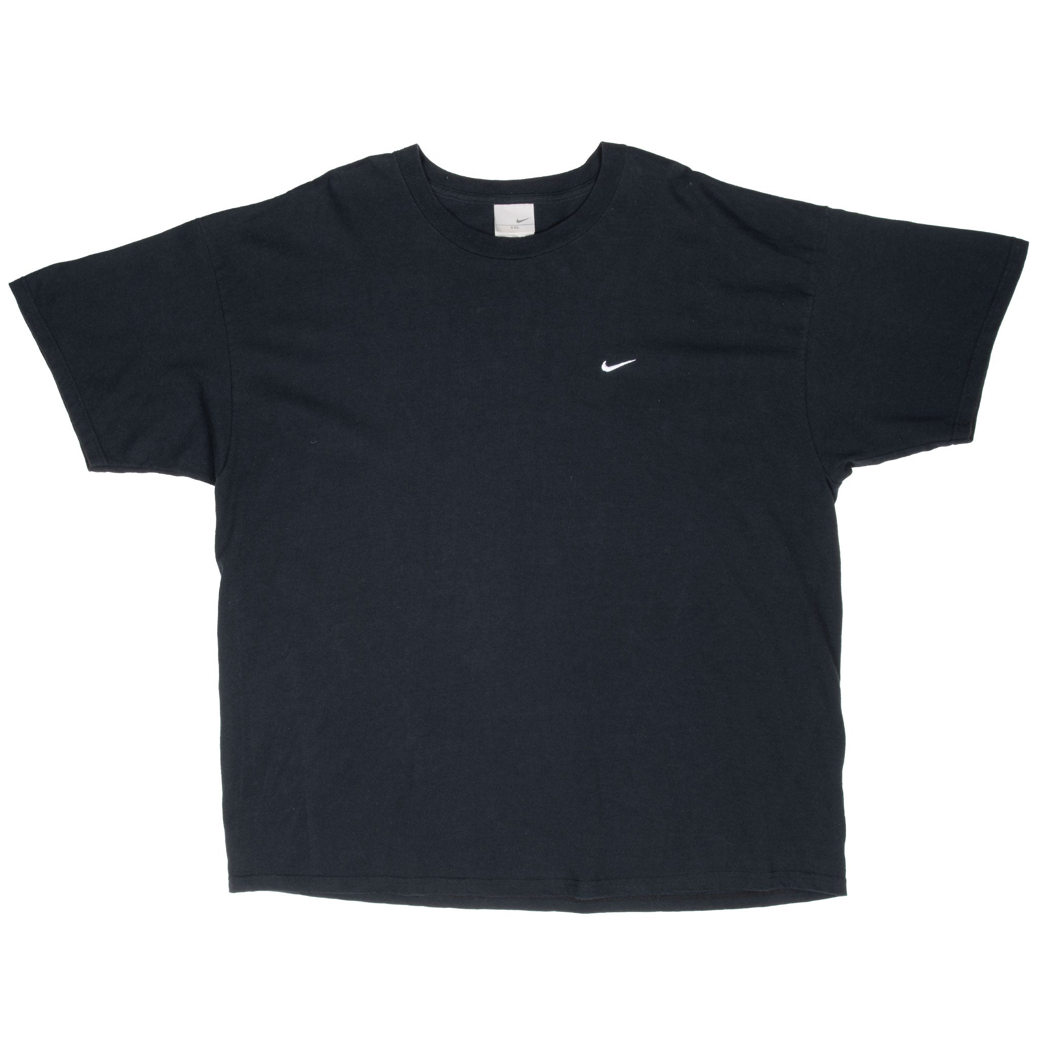 Vintage Nike Classic Swoosh Black Tee Shirt 2000S Size 2XL