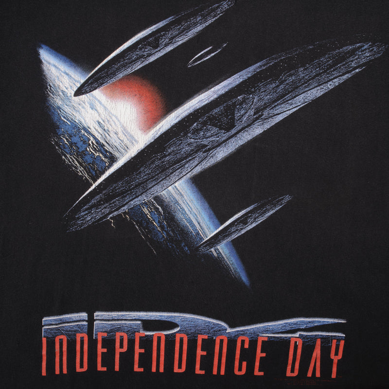 Vintage Independence Day Tee Shirt 1996 Size Large With Single Stitch Sleeves. 