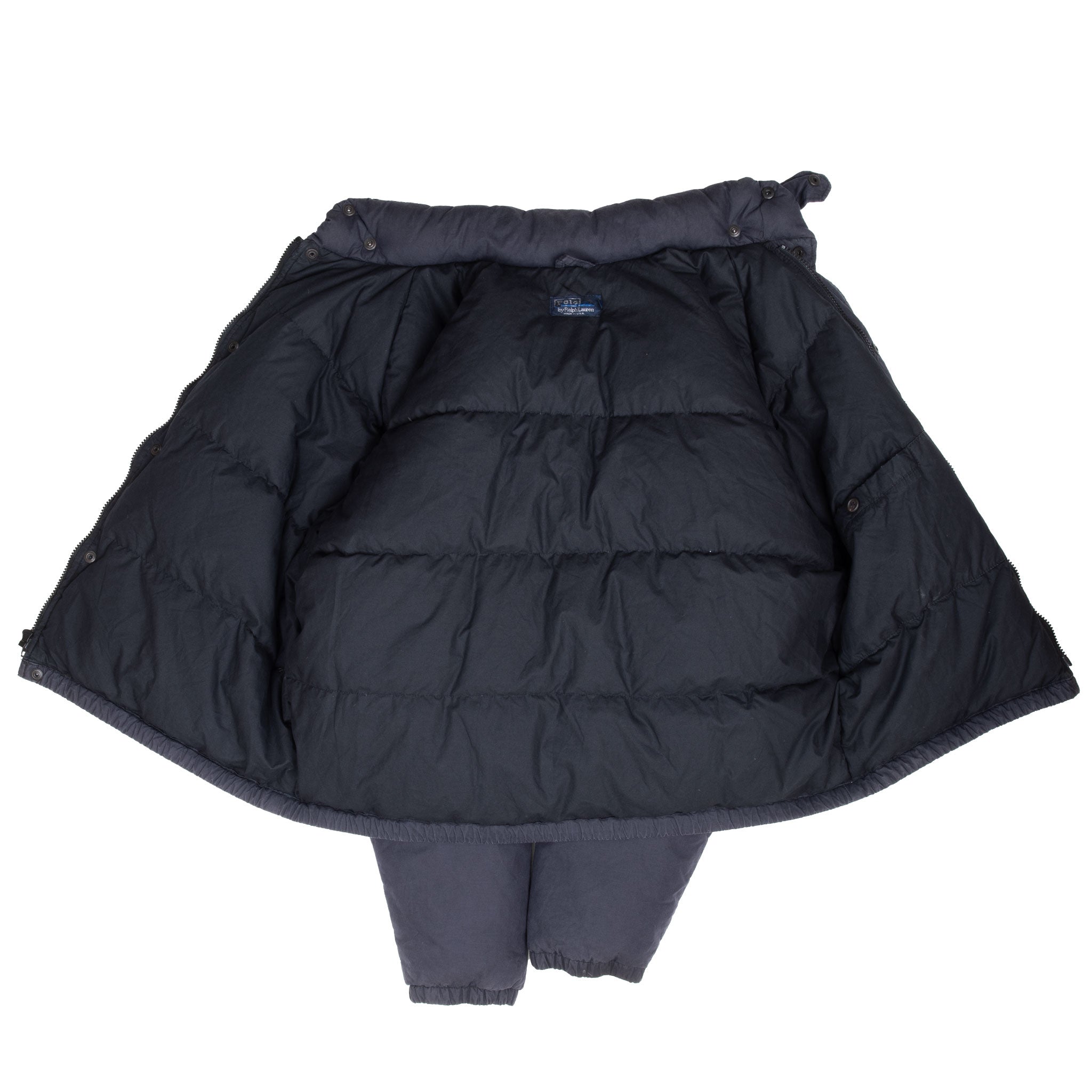 Vintage Polo Ralph Lauren Indian Chief Puffer Jacket 1990S Size Medium Made In Usa