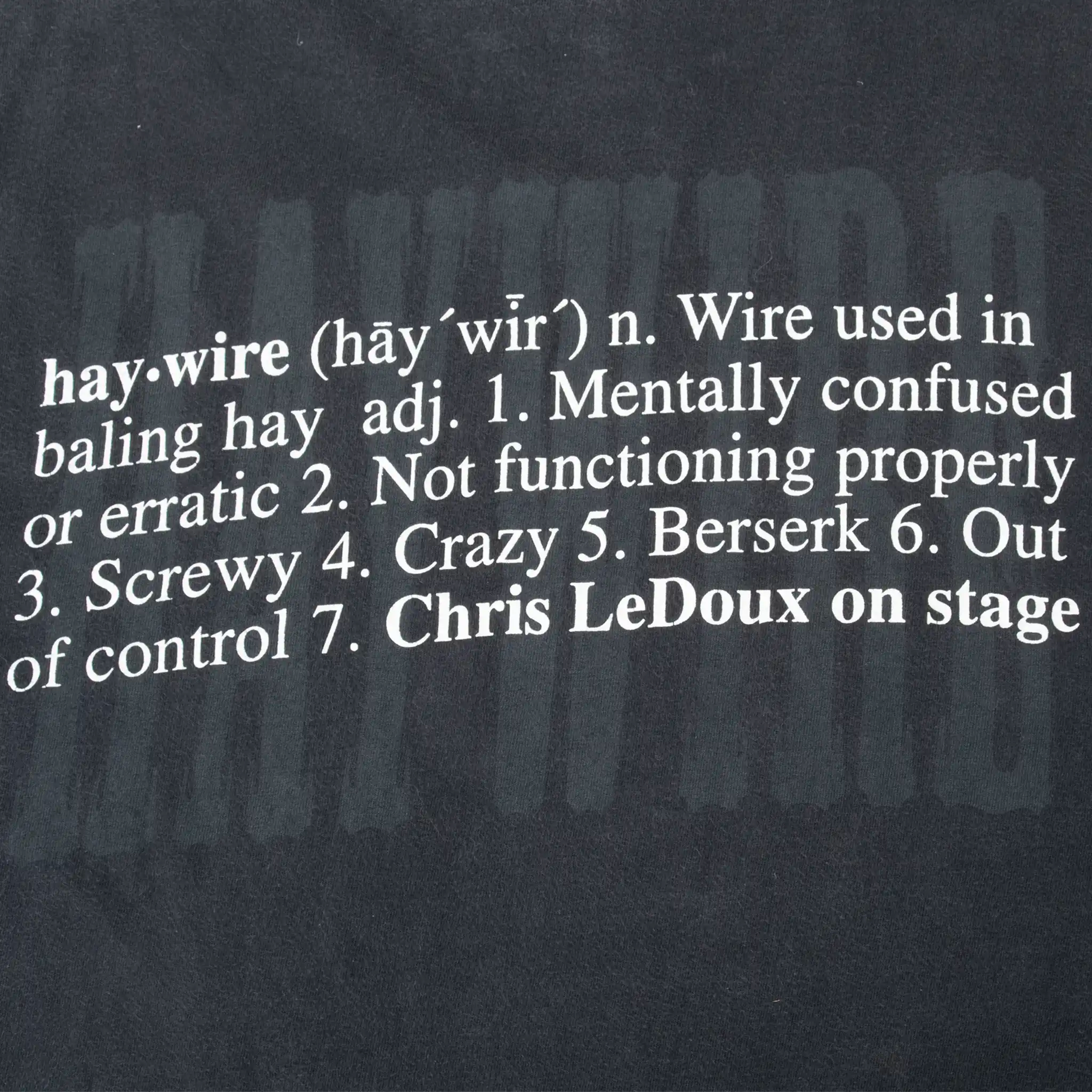 VINTAGE CHRIS LEDOUX HAYWIRE TEE SHIRT 1990S XL MADE IN USA