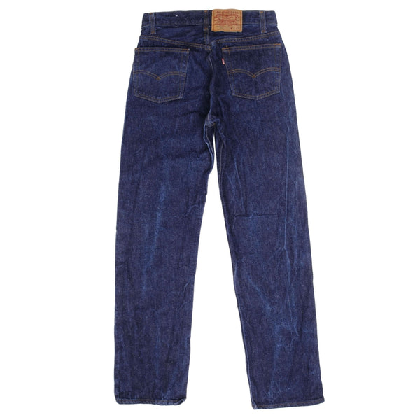 Beautiful Indigo Levis 501 Jeans 1980s Made in USA with Dark Wash  Size on tag 30X33 Actual Size 29X30  Back Button #552