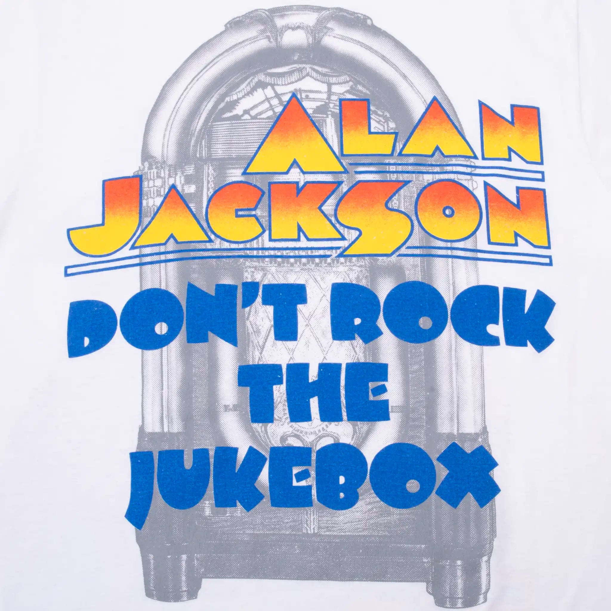 VINTAGE ALAN JACKSON DON'T ROCK THE JUKEBOX TEE SHIRT 1993 MEDIUM MADE IN USA