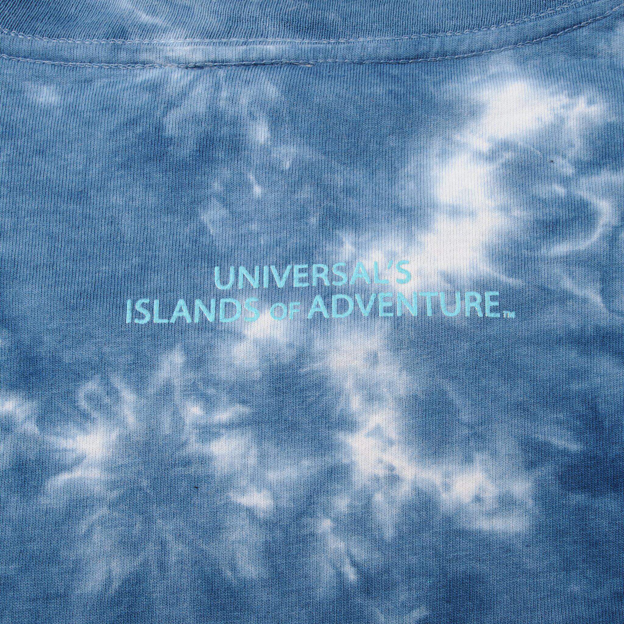 VINTAGE TIE DYE UNIVERSAL STUDIOS JURASSIC PARK TEE SHIRT 1996 SIZE 2XL