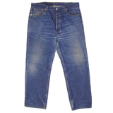 Beautiful Indigo Levis 501 Jeans 1980s Made in USA with Dark Wash  Size on tag 40X31 Actual Size 38X29 Back Button #552