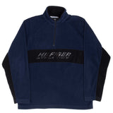 Vintage Tommy Hilfiger Athletics Quarter Zip Fleece Jacket 1990S Size Small