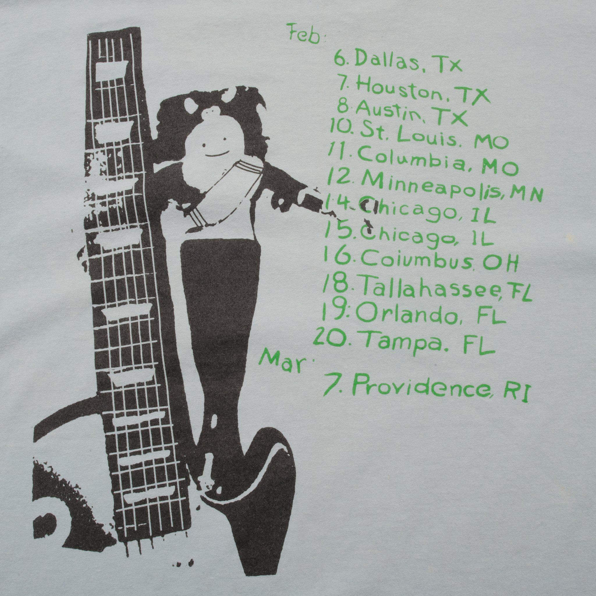 VINTAGE SONIC YOUTH DINOSAUR JR TEE SHIRT 1992 SIZE LARGE