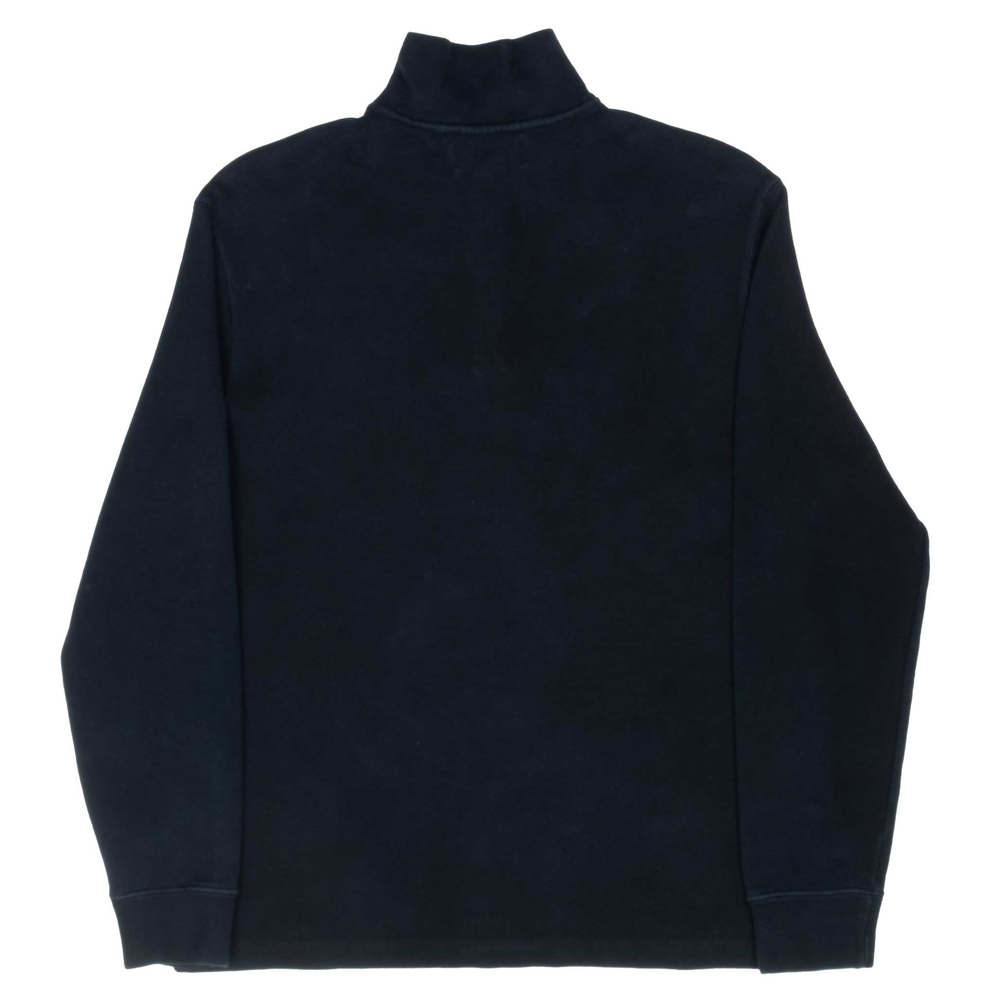 Vintage Polo Ralph Lauren Black Quarter 1/4 Zip Sweater 1990S Size Medium