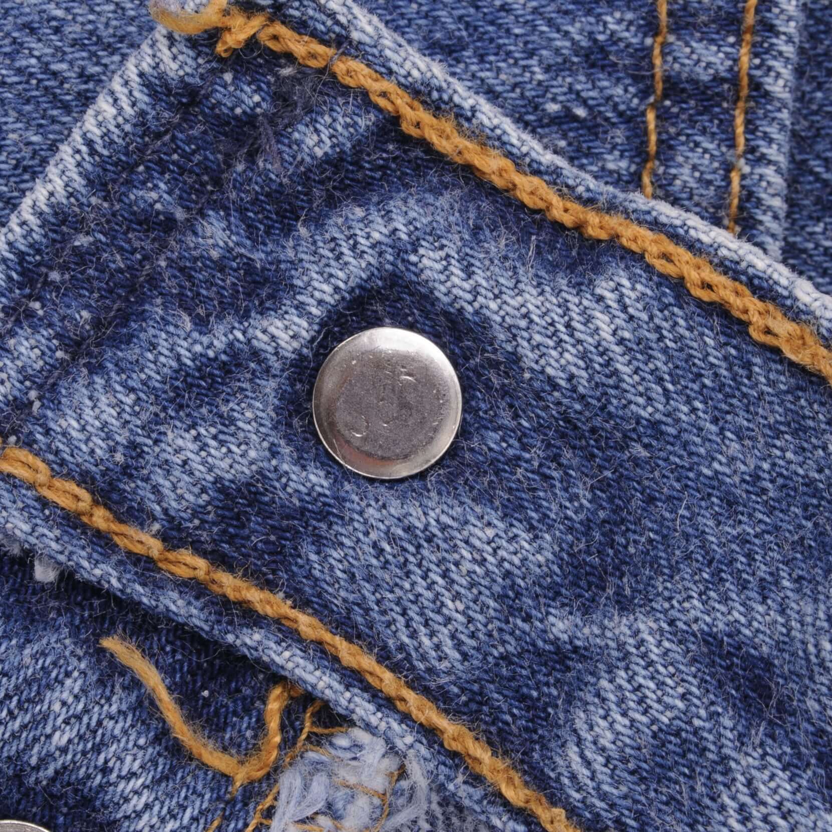 Beautiful Indigo Levis 501 Jeans 1990s Made in USA with Medium Wash  Size on tag 33X33 Actual Size 33X34 Back Button #532