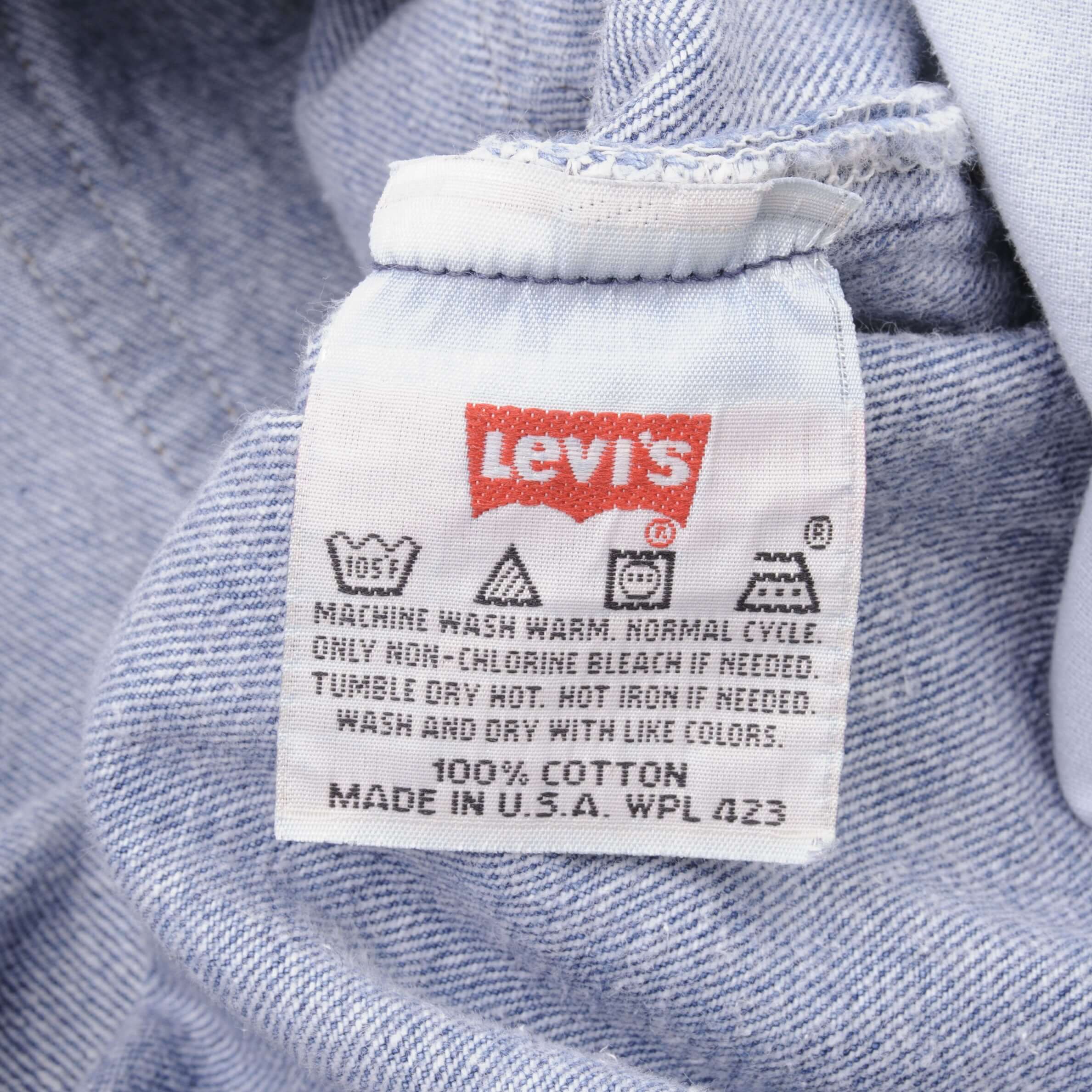 Beautiful Indigo Levis 501 Jeans 1990s Made in USA with Medium Wash  Size on tag 33X33 Actual Size 33X34 Back Button #532