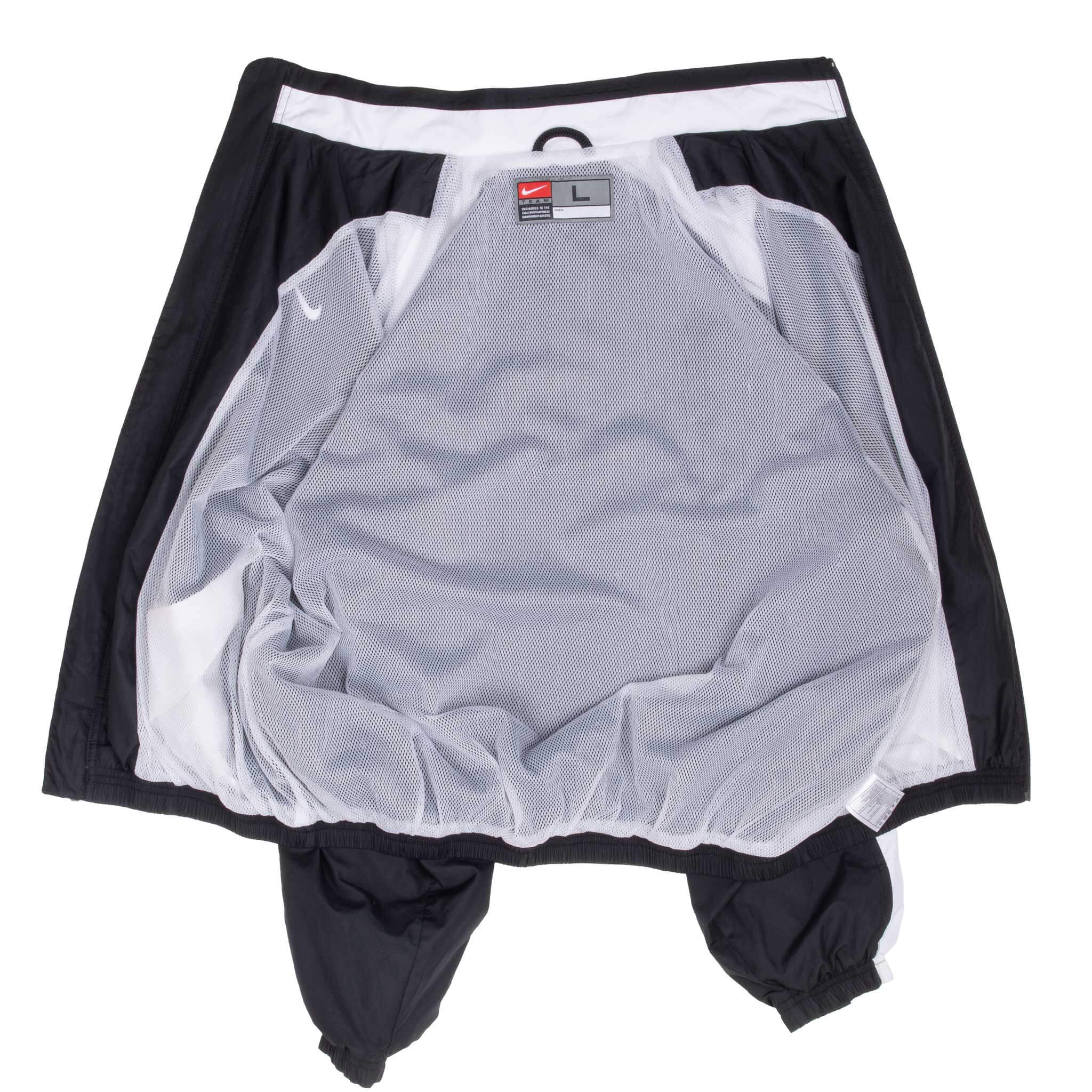 Vintage Nike Classic Swoosh Black Windbreaker Jacket 2000S Size Large