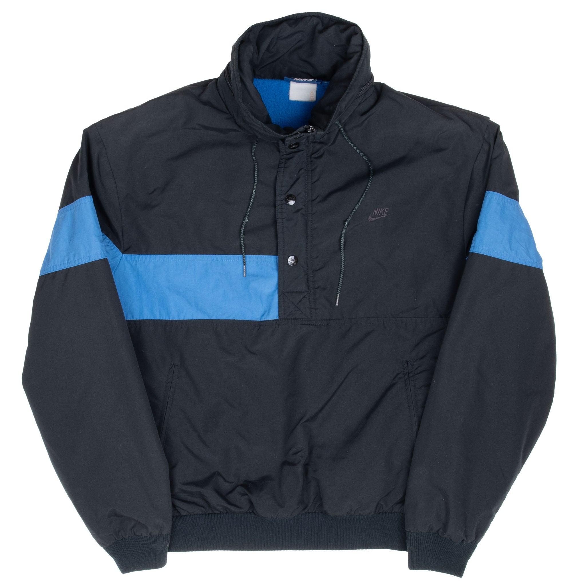 Vintage Nike Black and Blue Windbreaker Jacket Early 1980S Size Large. Nike Blue Label