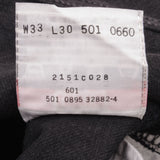 Beautiful Black Levis 501 Jeans 1990s Made in USA   Size on tag 33X30 Actual Size 33X30  Back Button #501