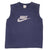 Vintage Nike Spellout Swoosh Navy Blue Tank Top Tee Shirt 2000S Size Large