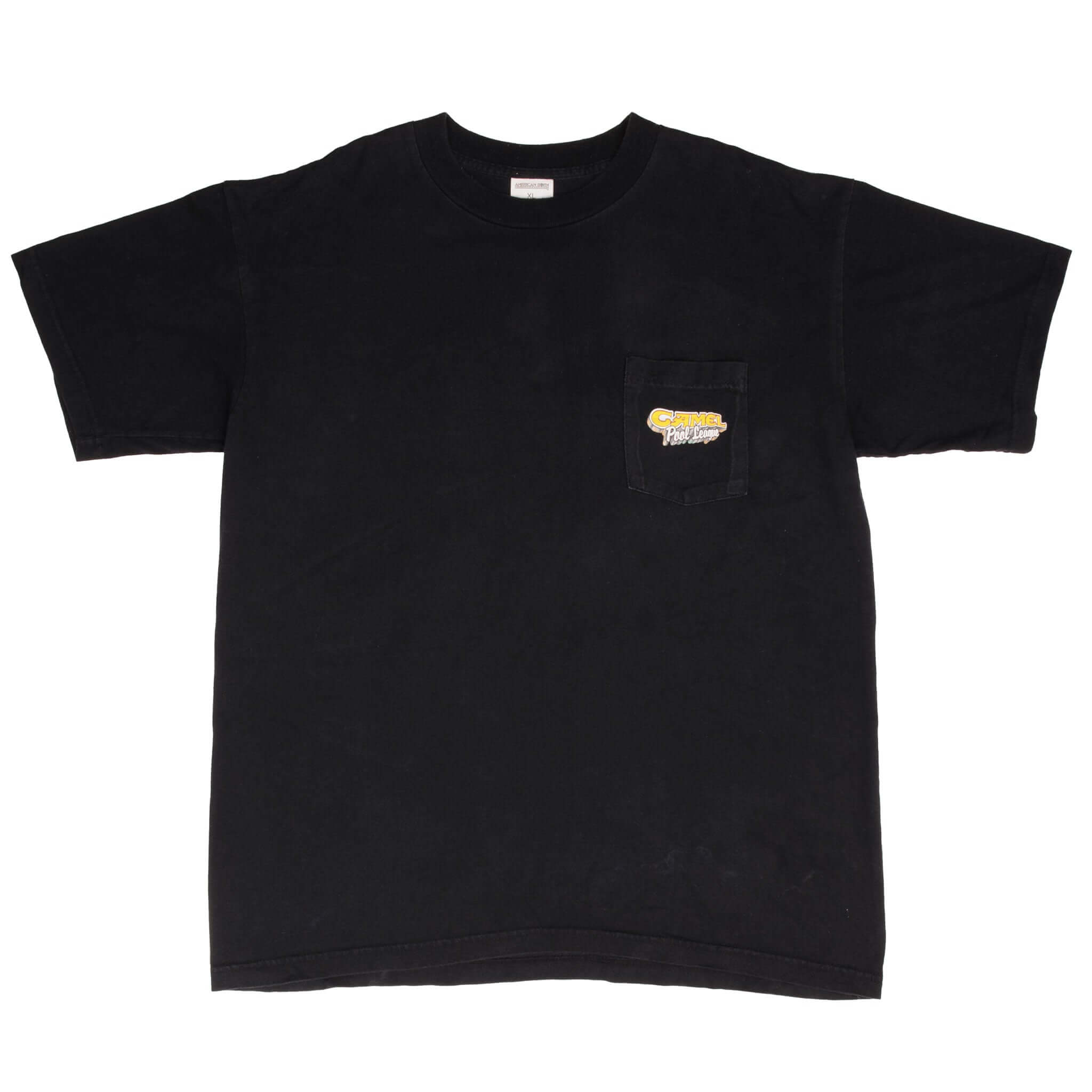 Vintage Camel Pool League 1990S Pocket Tee Shirt Size XL Made In USA