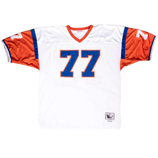 Vintage Nfl Denver Broncos Mecklenburg #77 Mitchell&Ness Jersey 1994 Size 60 Made In USA