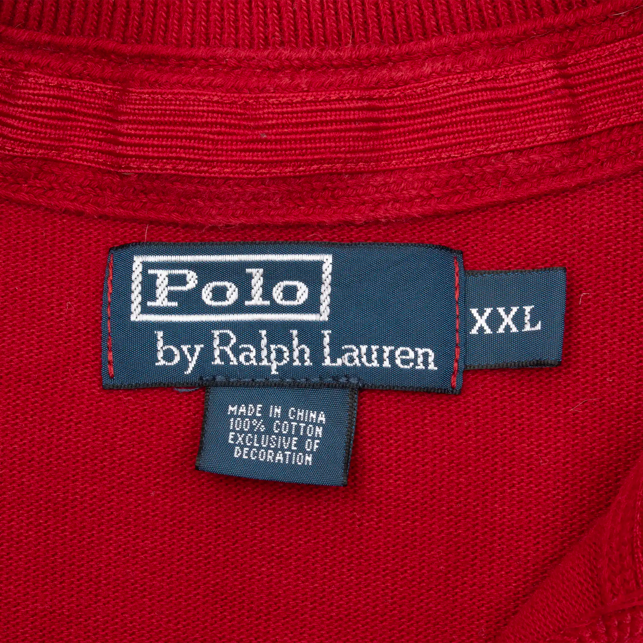 VINTAGE POLO RALPH LAUREN MADISON AVE HENLEY TURTLENECK SWEATER 1990S 2XL