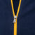 Vintage Polo Ralph Lauren Blue Yellow Zip Up Sweatshirt Jacket 1990S Size Large