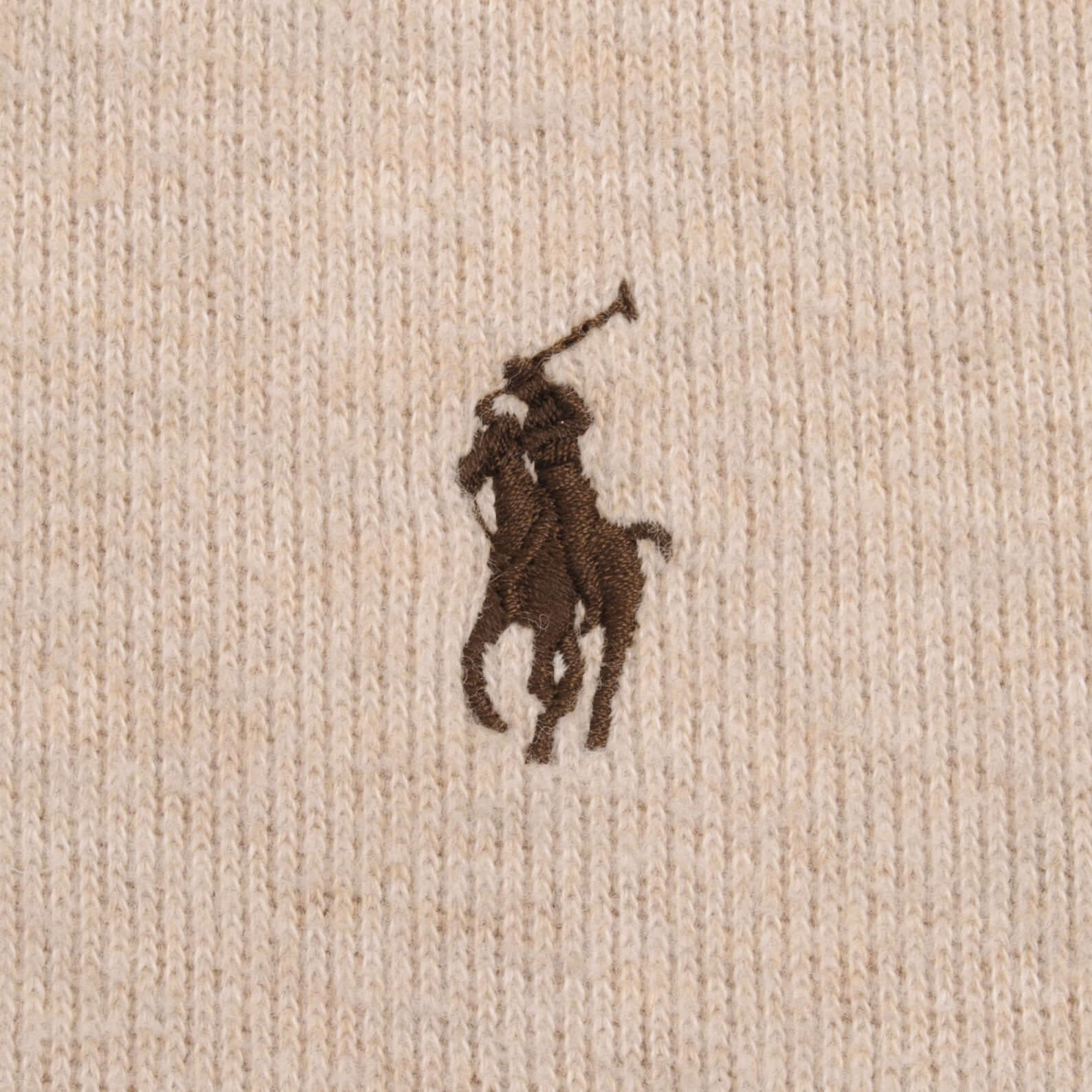 Polo Ralph Lauren Beige Quarter 1/4 Zip Sweater Size Large