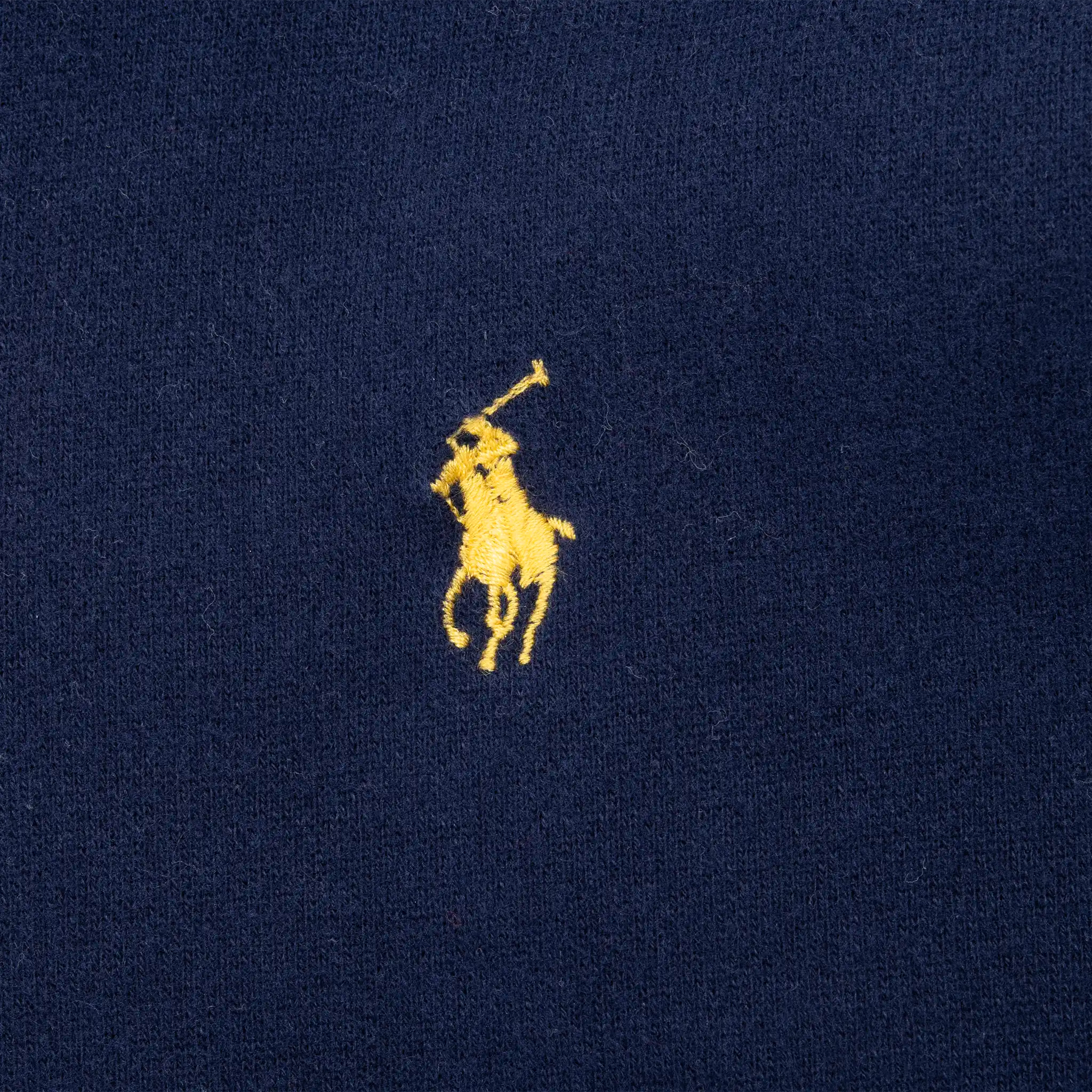 Vintage Polo Ralph Lauren Blue Yellow Zip Up Sweatshirt Jacket 1990S Size Large