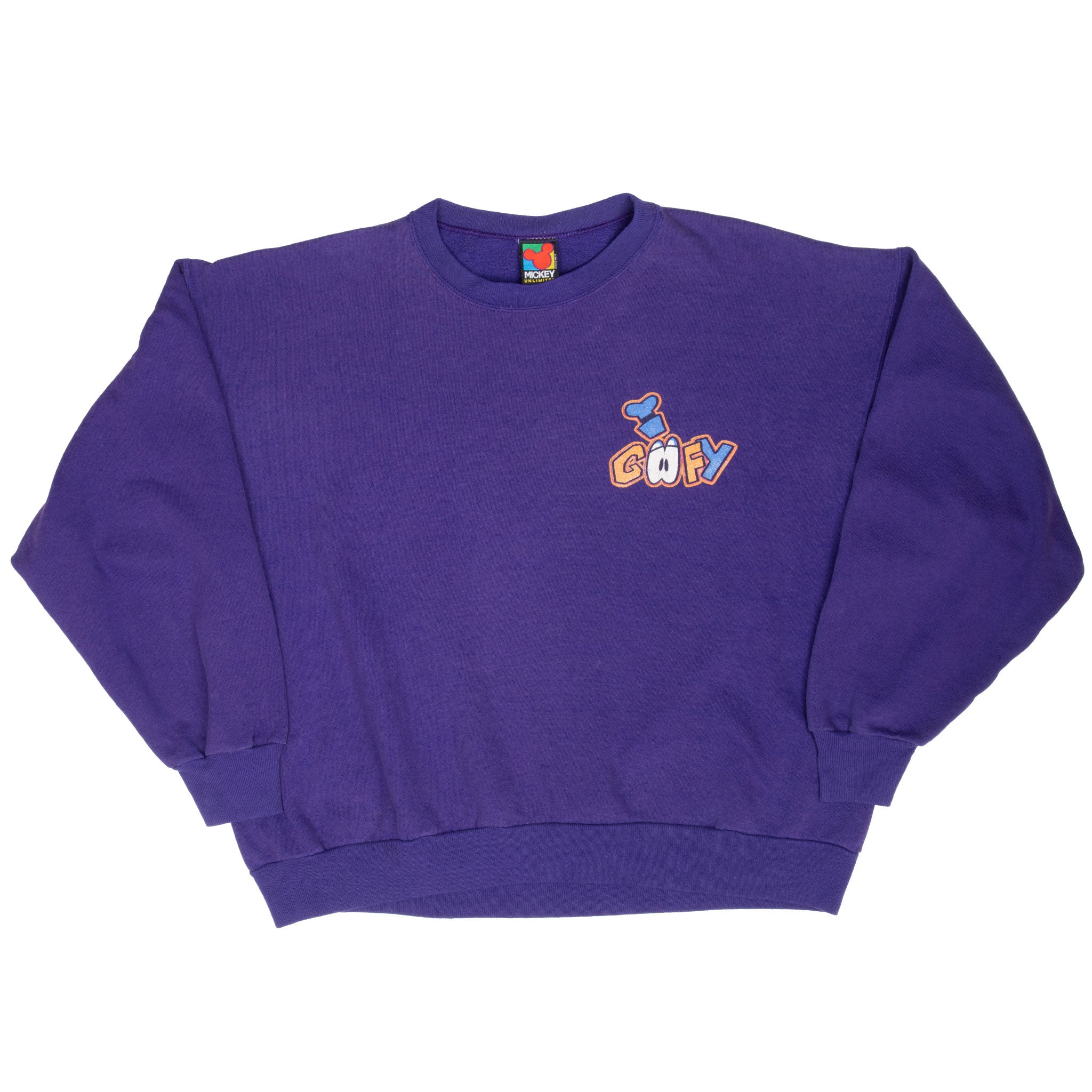 Vintage Disney Goofy Purple Sweatshirt 1990S Size Medium