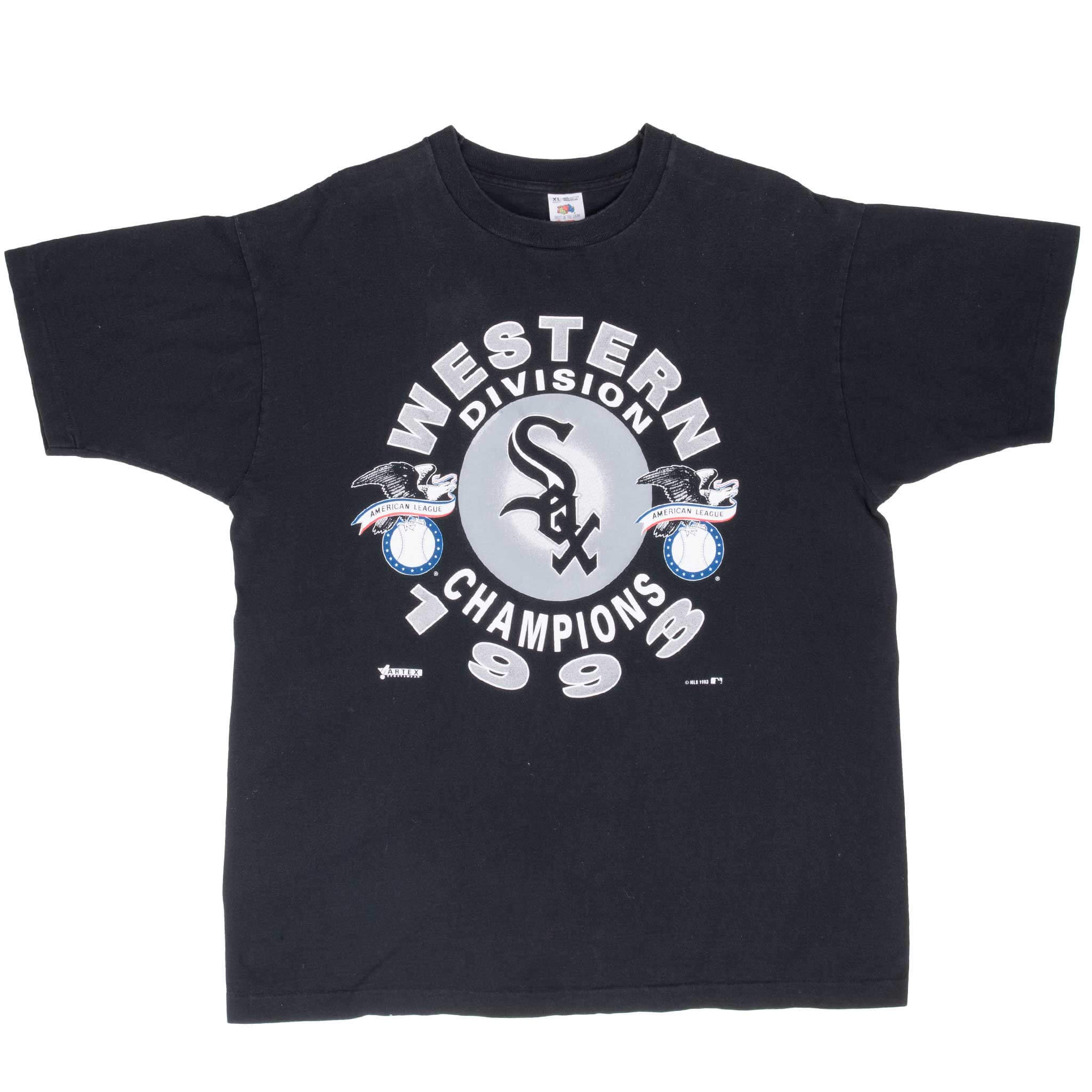 Vintage Mlb Chicago White Sox 1993 Tee Shirt Size XL Made In USA With Single Stitch Sleeves