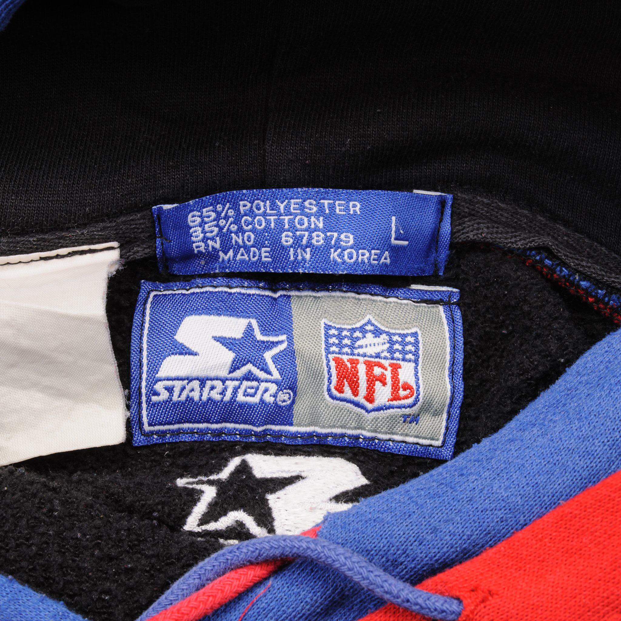 VINTAGE STARTER NFL BUFFALO BILLS HOODIE SWEATSHIRT SIZE LARGE