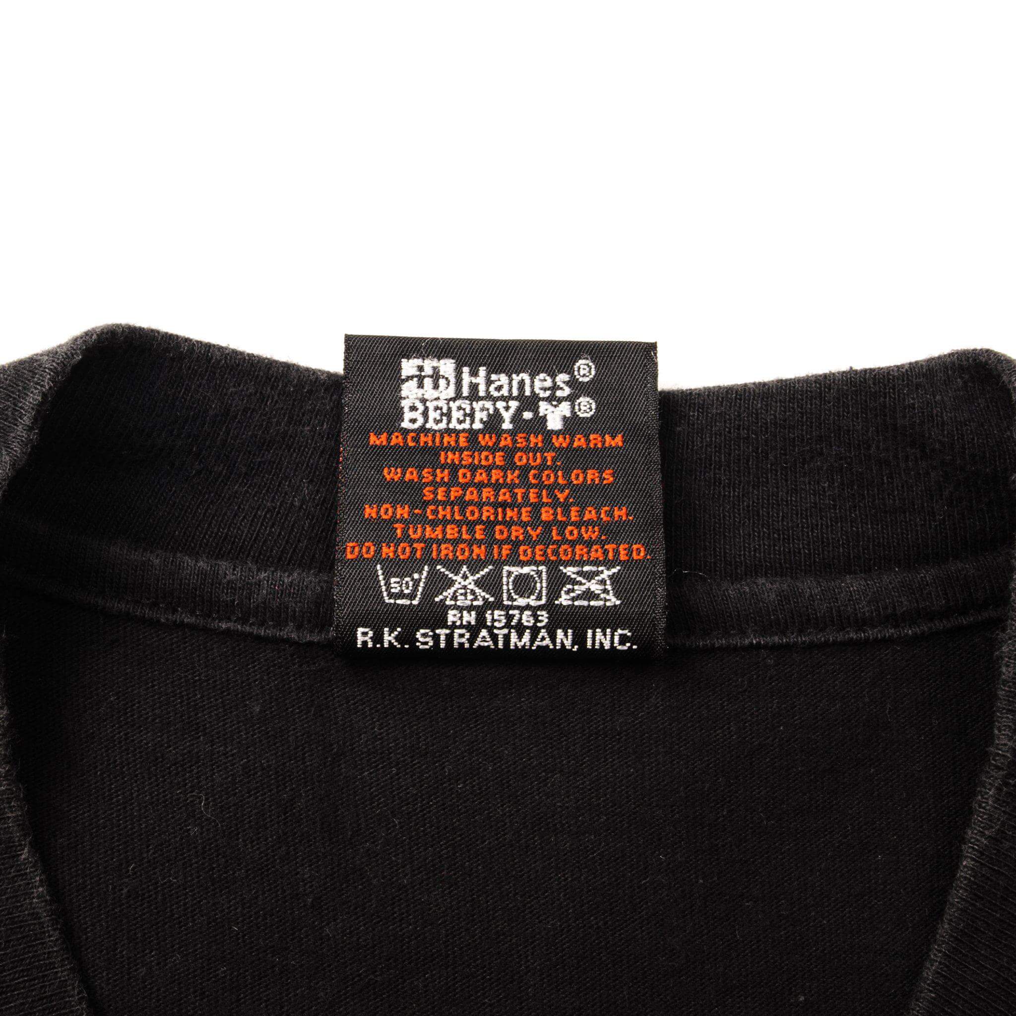 Harley Davidson Hanes Beefy-T Vintage Label Tag 1996 1990s 90s