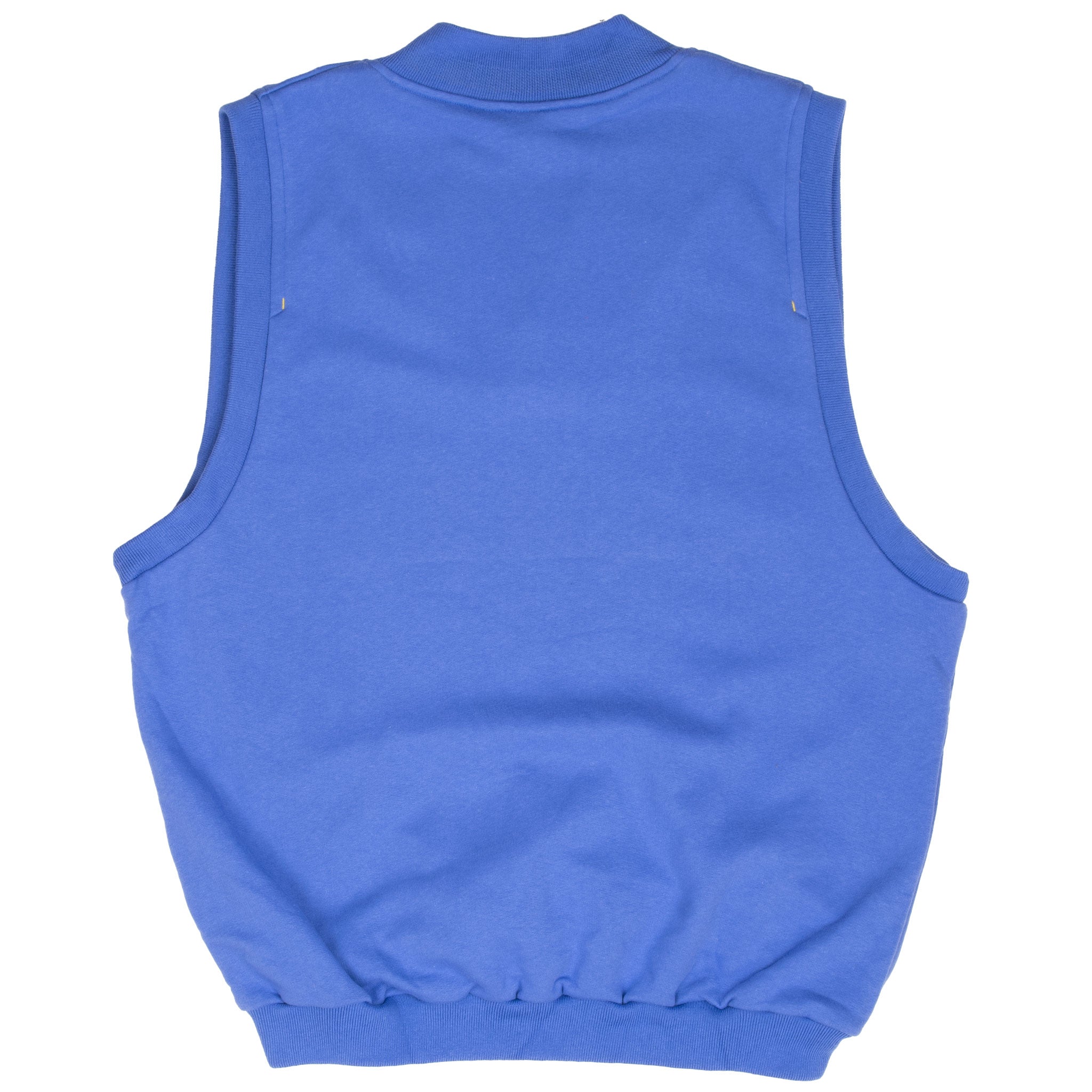 Vintage Nike Blue Classic Swoosh Sleeveless Vest Sweatshirt 1980S Size Large