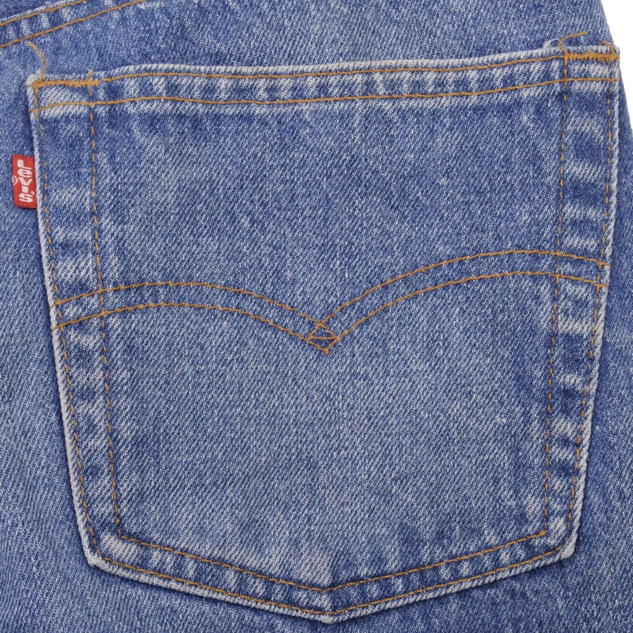 Beautiful Indigo Levis 501 Jeans 1980s Made in USA with Medium Wash  Size on tag 34X33 Actual Size 32X31 Back Button #501