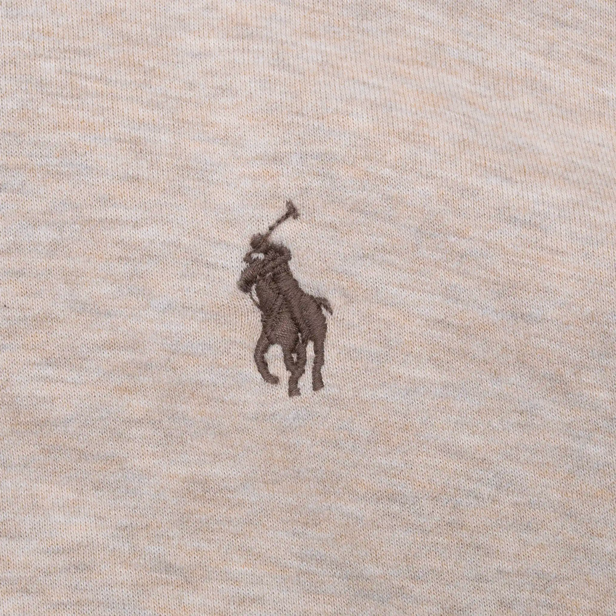 VINTAGE POLO RALPH LAUREN BEIGE QUARTER 1/4 ZIP SWEATER SIZE XL TALL