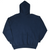 Back of blank navy blue Russell Athletic pullover hoodie