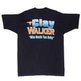 Vintage Clay Walker On The Road 1990S Tee Shirt Size Large Made In Usa