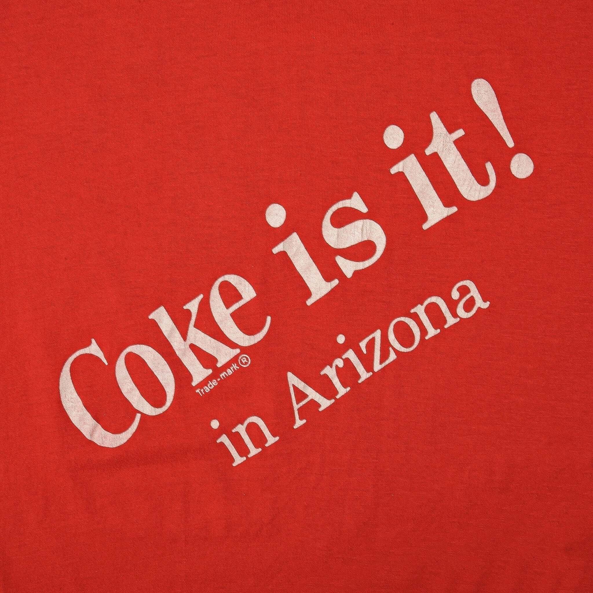 Vintage Coca Cola Arizona State Fair Tee Shirt 1984 Size XS Made In USA With Single Stitch Sleeves