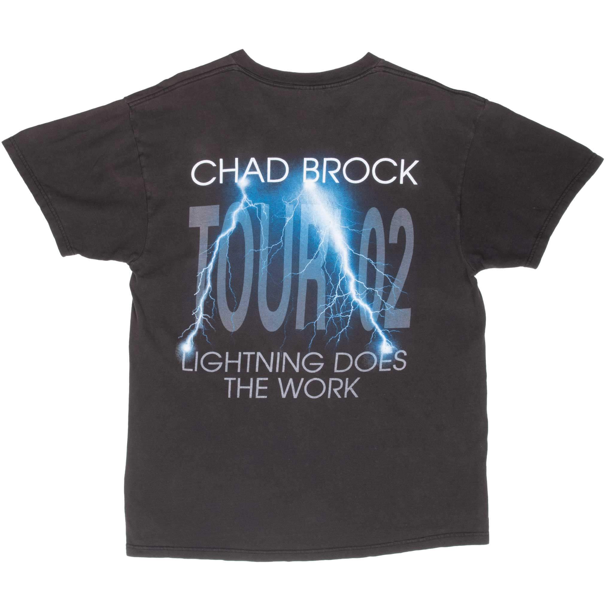 Vintage Chad Brock Tour 2002 Tee Shirt Size Large