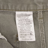 Vintage Carhartt Grey Carpenter Shorts 2000S Size 34