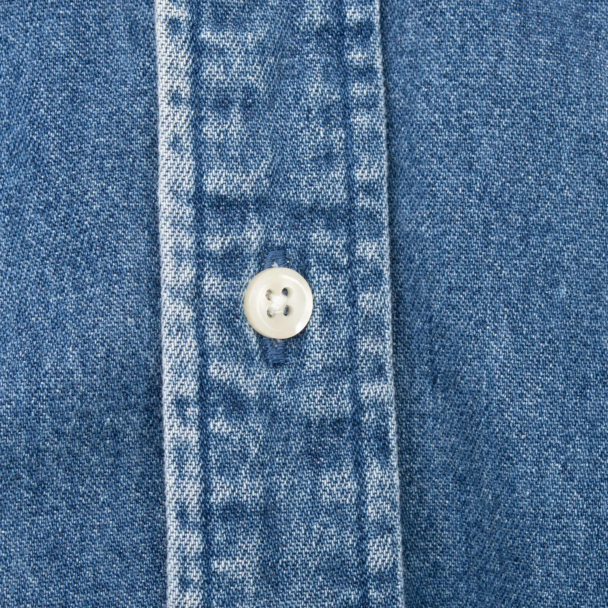 VINTAGE RALPH LAUREN BLUE DENIM SHIRT 1990S SIZE XL